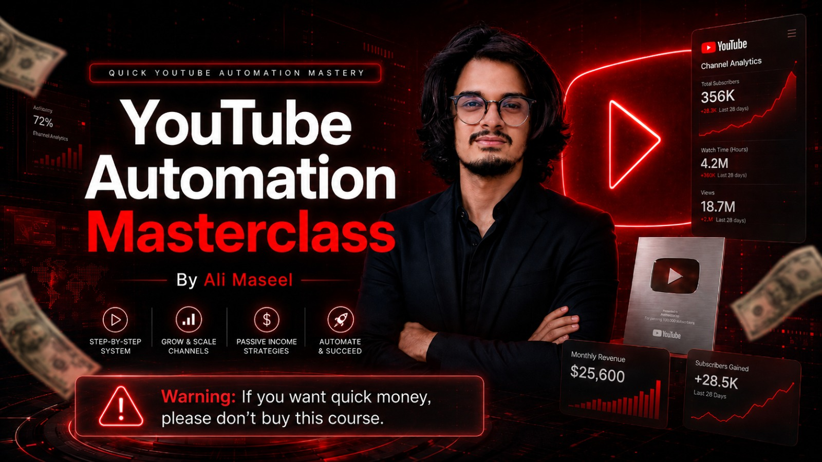 YouTube Automation Mastery by Ali Maseel cover image